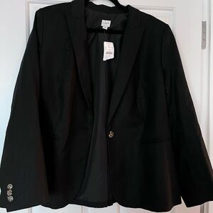 J. Crew Women’s Black Linen Blazer